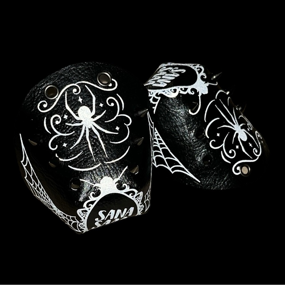 Reflective Spider Leather Toe Guards - Picture 6 of 7